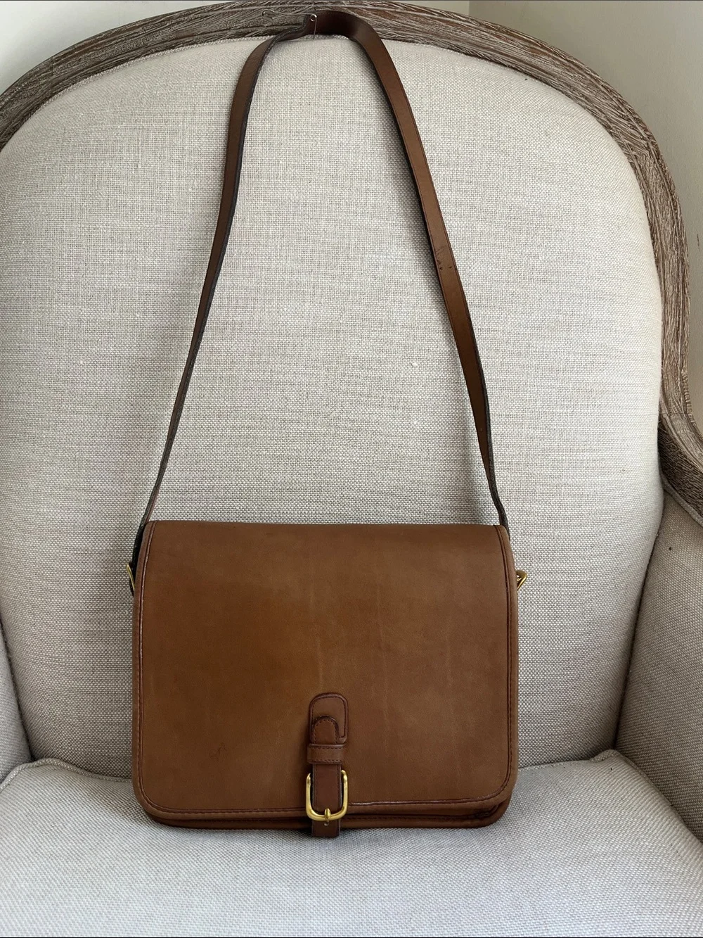 Coach Vintage Saddle Pouch Large Brown NYC Rare